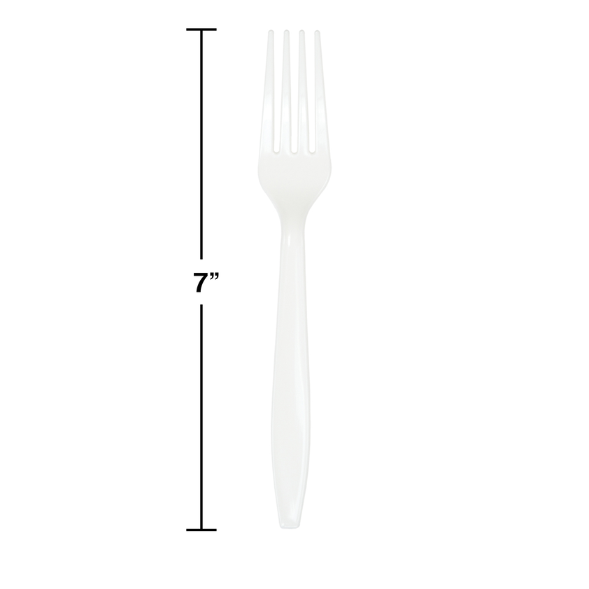 Premium Plastic  Forks, 7in, 24ct
