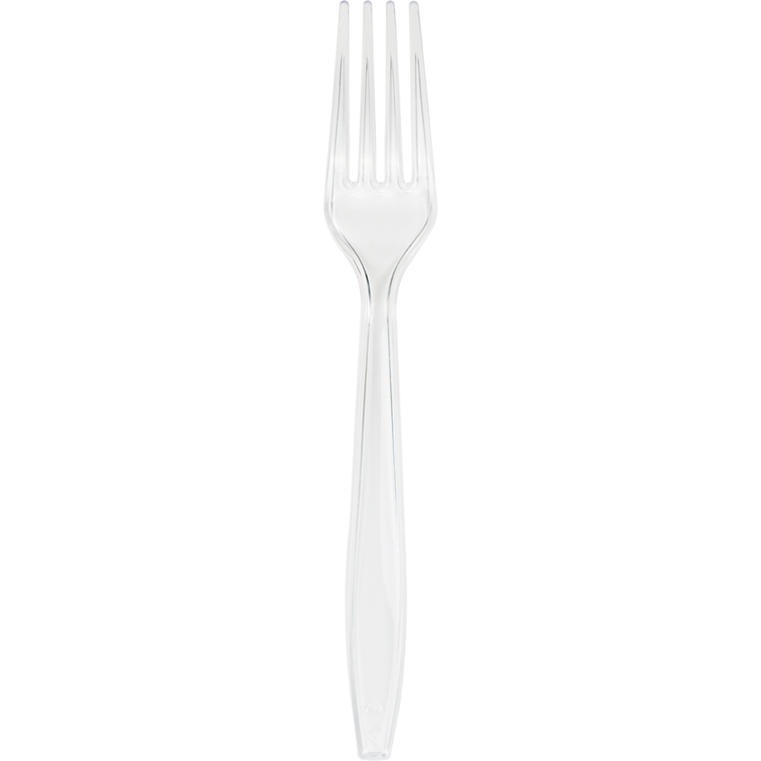 party supplies plastic premium fork white