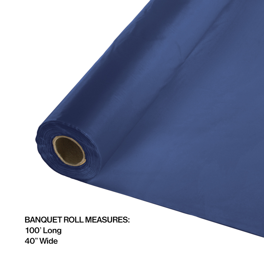 party supplies Banquet Plastic Table Cover Roll navy