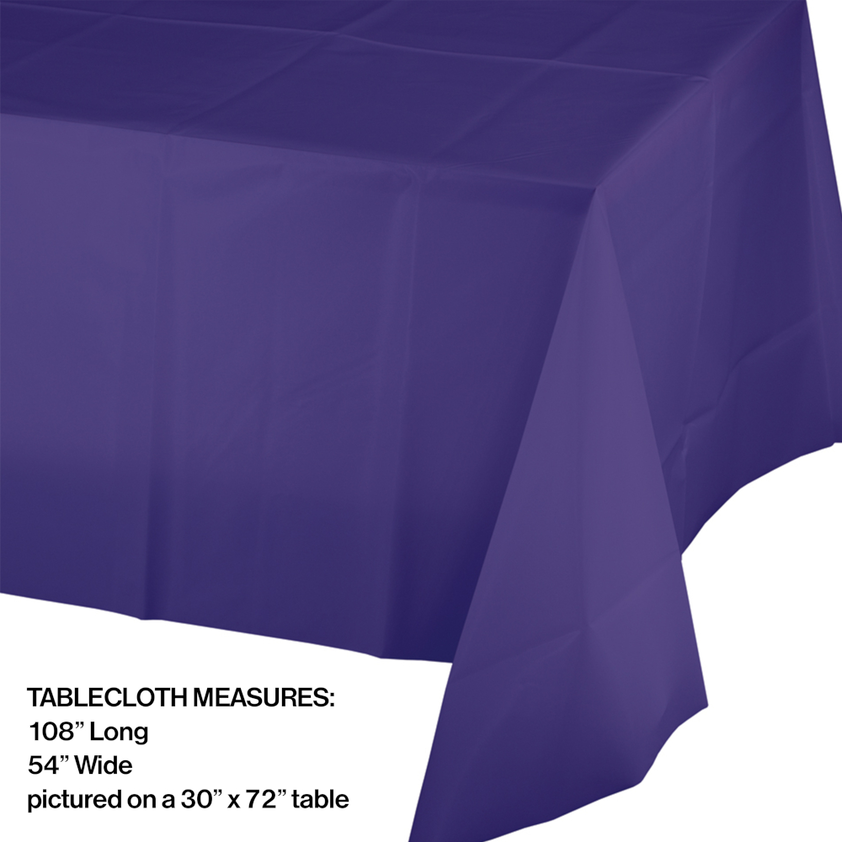 party supplies table cover plastic purple