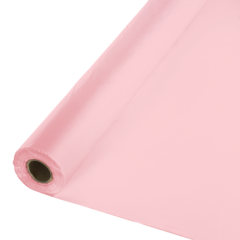 party supplies Banquet Plastic Table Cover Roll classic pink