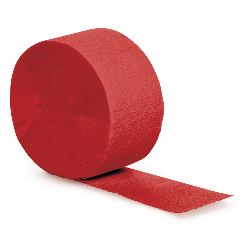 party supplies streamer paper classic red