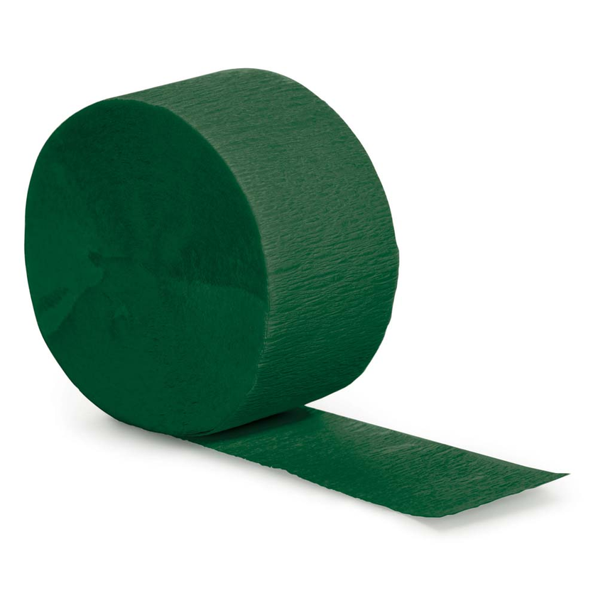 party supplies streamer paper hunter green
