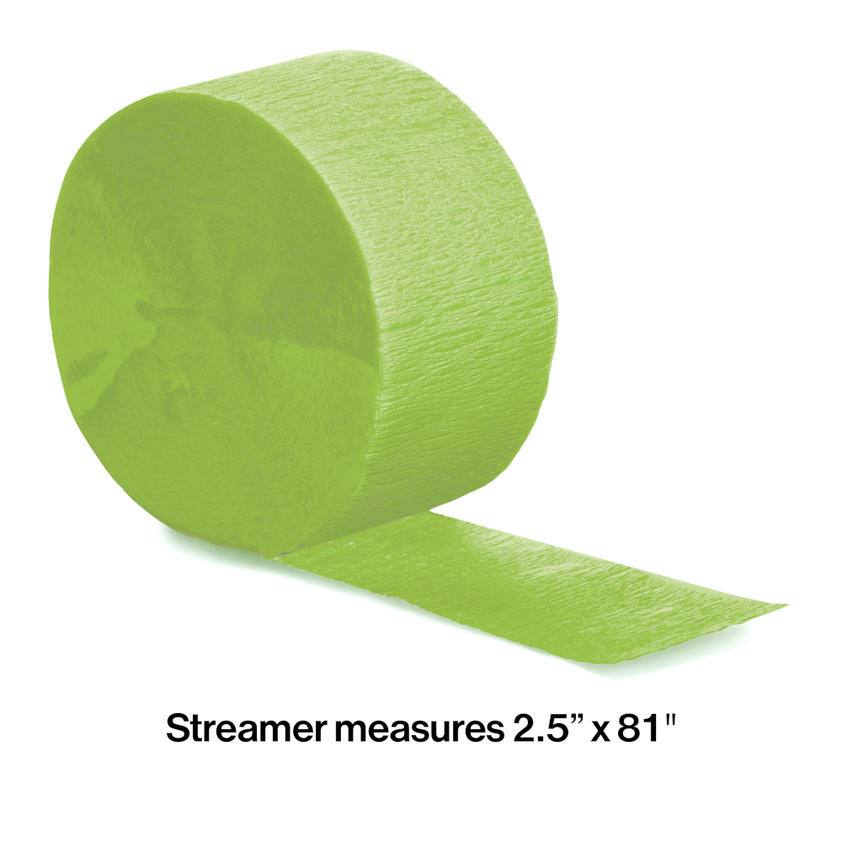 party supplies streamer paper fresh lime