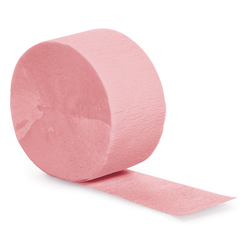 party supplies streamer paper classic pink