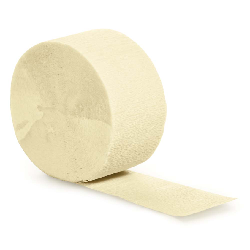 party supplies streamer paper ivory