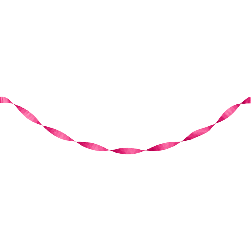 party supplies streamer paper hot magenta 