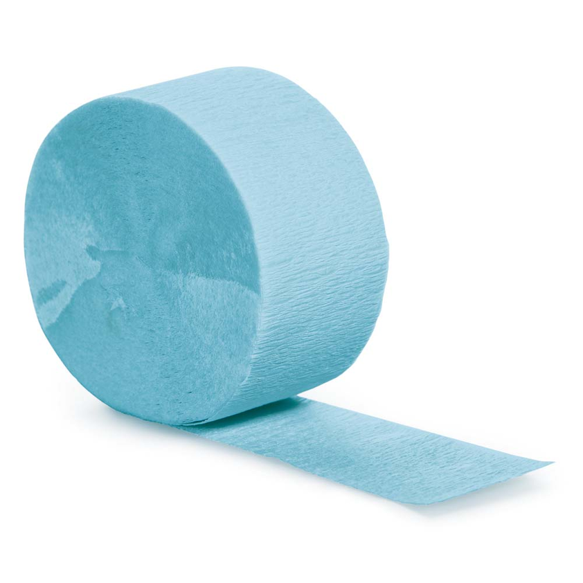 party supplies streamer paper pastel blue