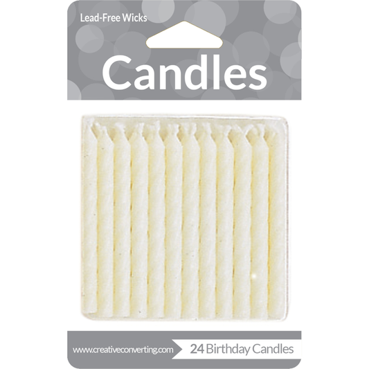 party supplies Candle solid, white