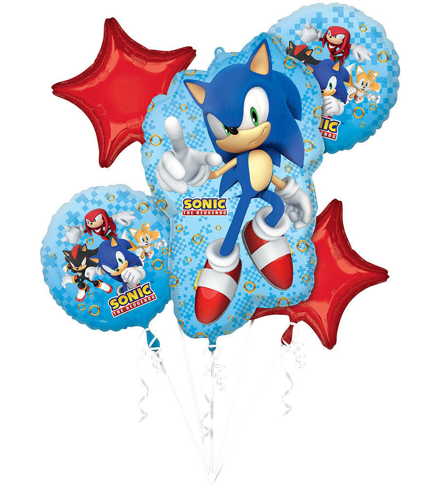 balloon foil bouquet Sonic the Hedgehog 2