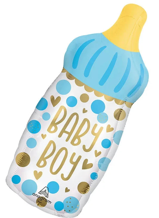 balloon foil baby bottle boy