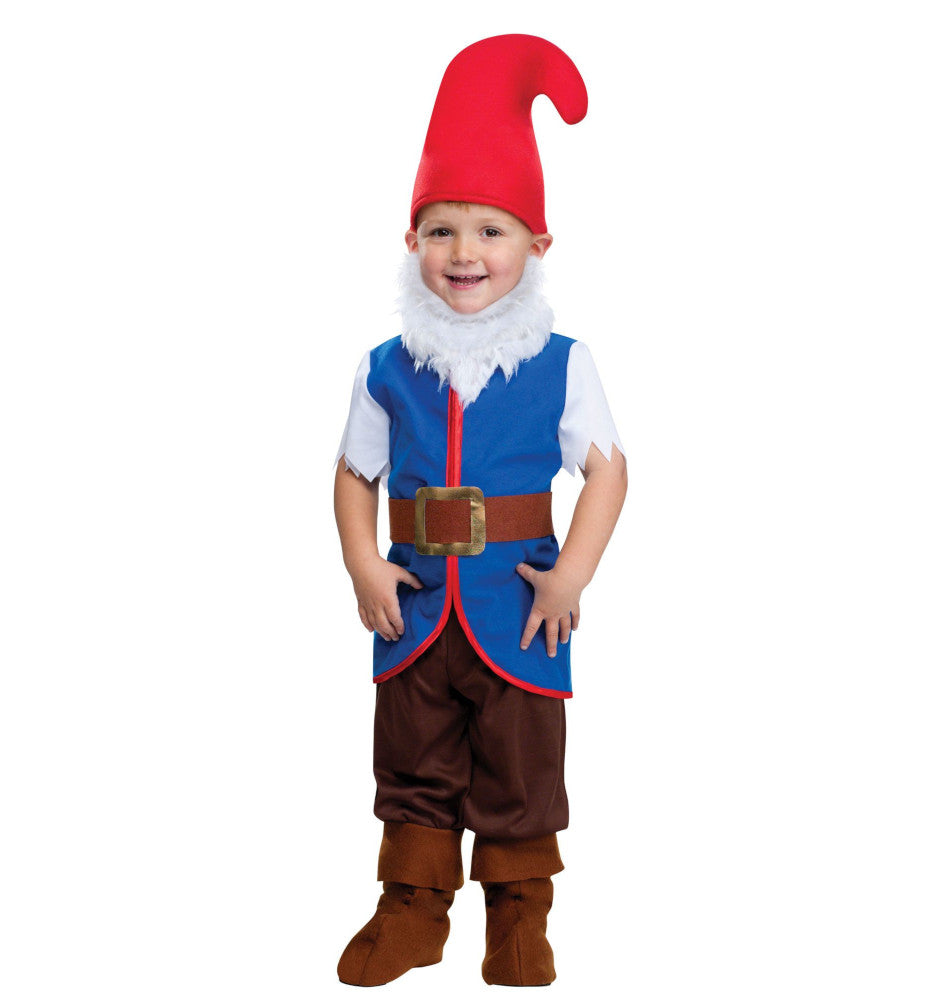 Gnome Boy Child Top with attached Pants with attached Boot Tops Belt Hat Plush Beard