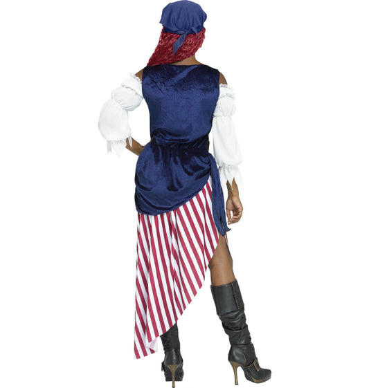 Pirate Queen of the Seas Adult Women Costume Dress Bandana Cap