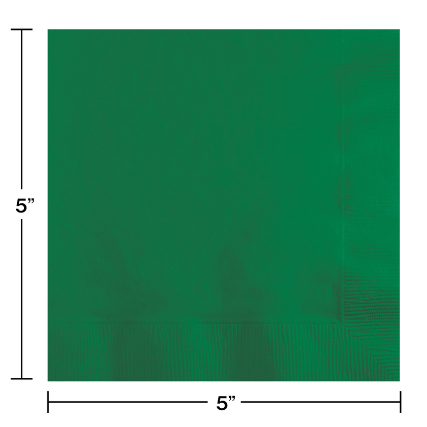 party supplies napkins paper beverage emerald green