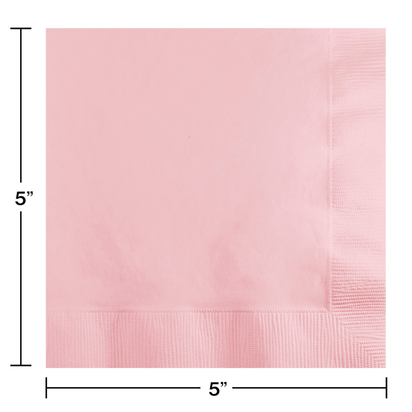 party supplies napkins paper beverage classic pink