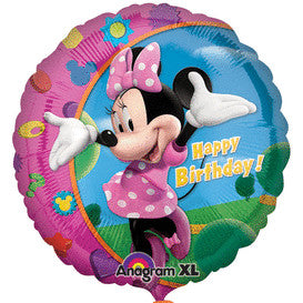 balloon foil Minnie mouse Disney birthday pink blue