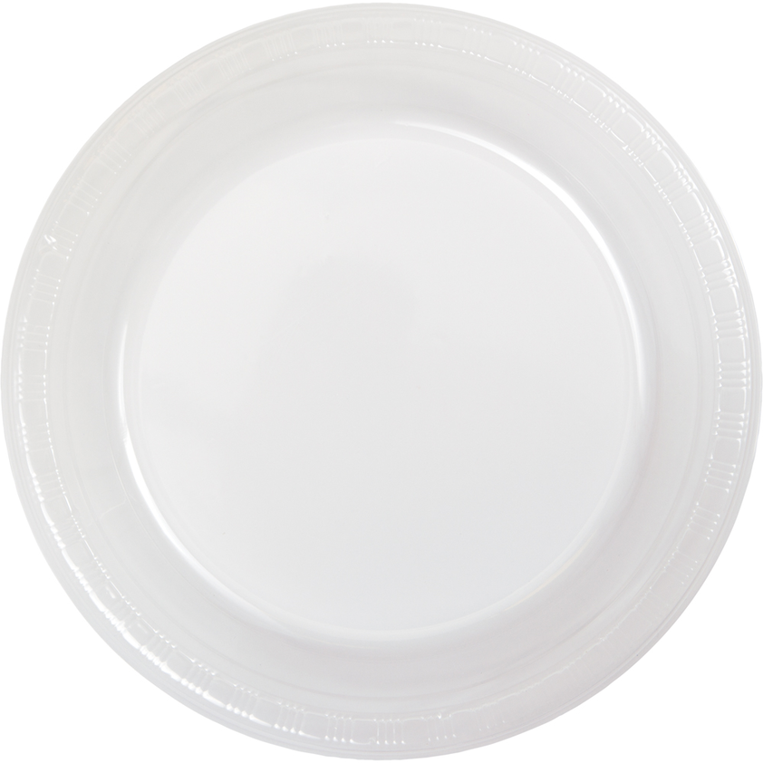 Premium Clear Plastic Luncheon Plates party supplies