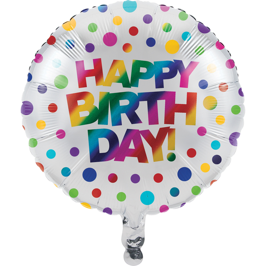party supplies Rainbow Birthday Metallic Foil Balloon