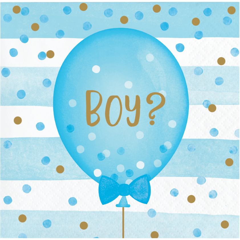party supplies Gender Reveal Balloons Beverage Napkins