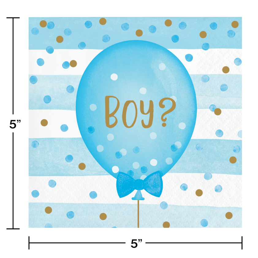 party supplies Gender Reveal Balloons Beverage Napkins