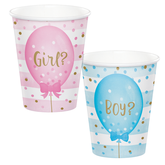 party supplies Gender Reveal Balloons Hot/Cold Cups