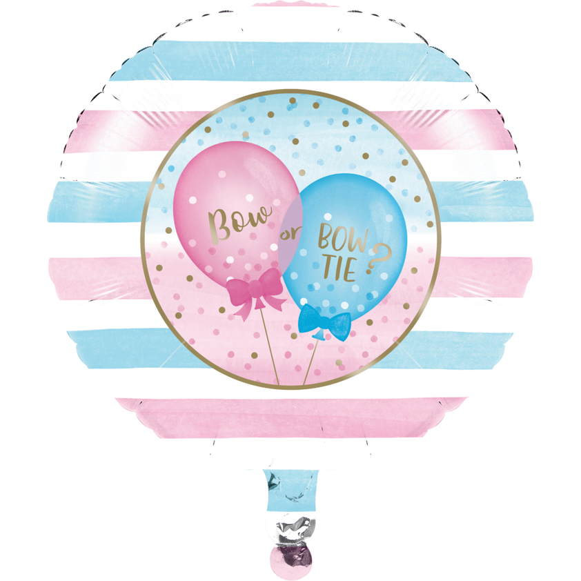 party supplies  Gender Reveal Metallic Foil Balloons