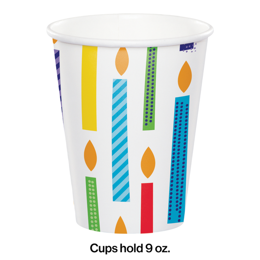 Bright Birthday Hot/Cold Cups party supplies