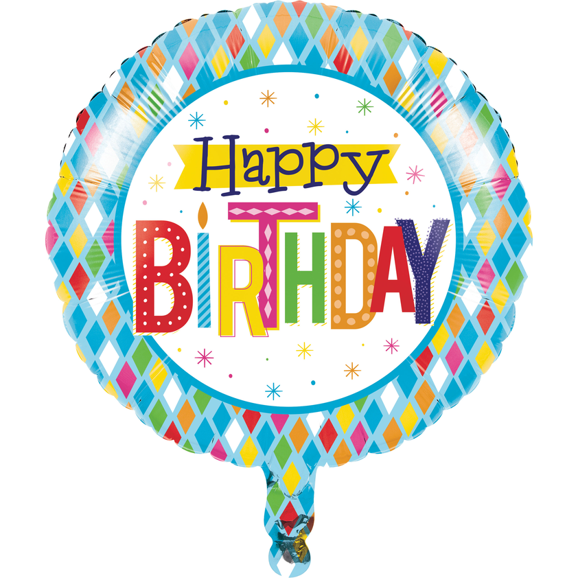 Bright Birthday Metallic Foil Balloon
