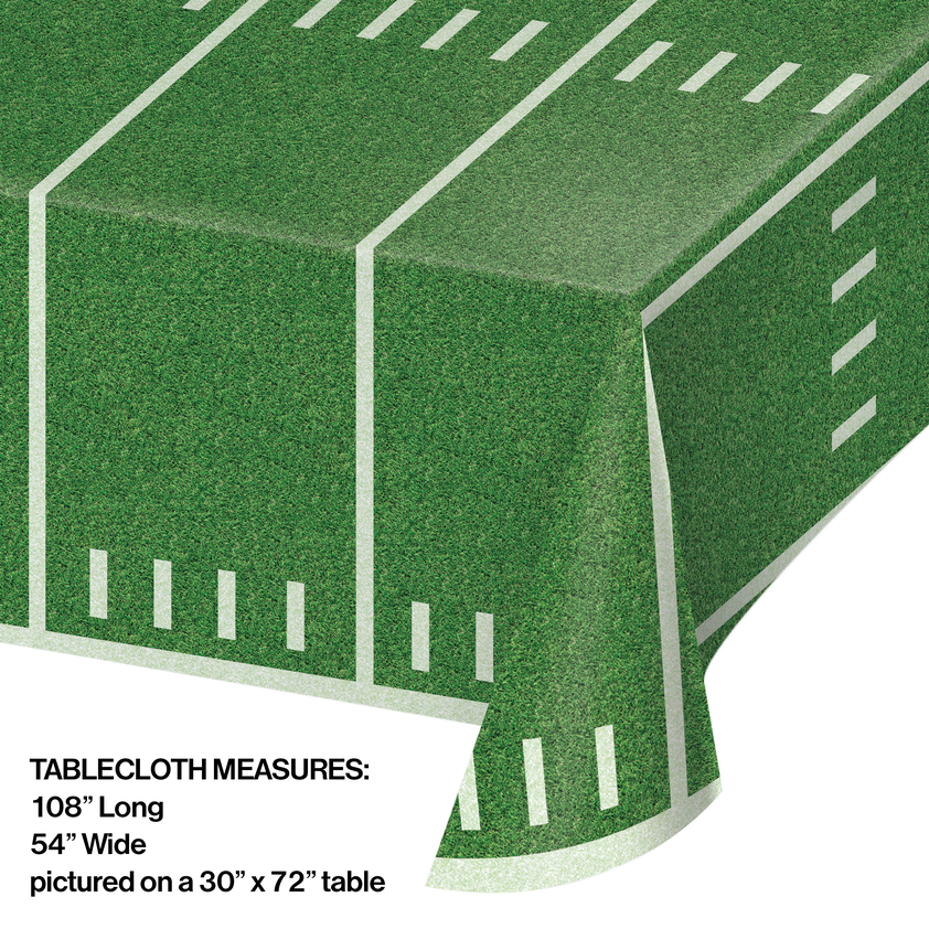 table cover football field green