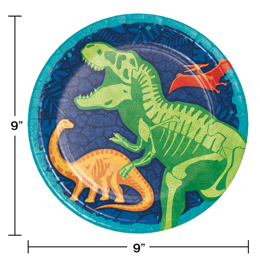 party supplies Dino dig dinner plate