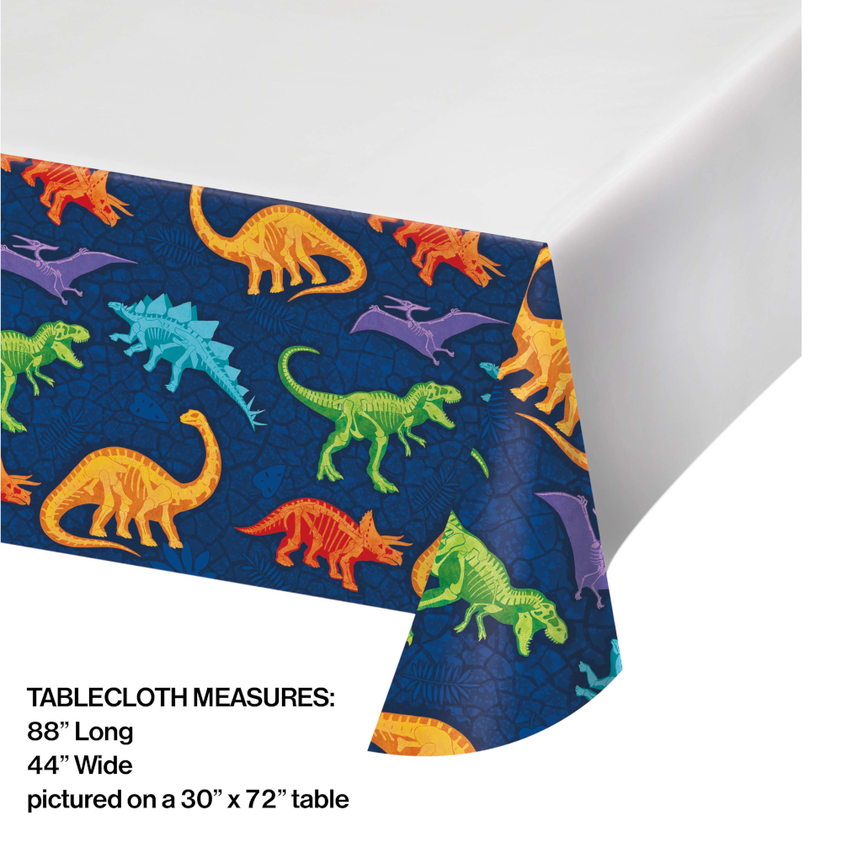 party supplies Dino dig table cover, plastic