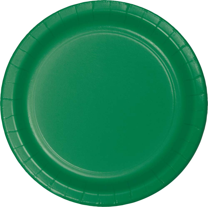 party supplies plate emerald green