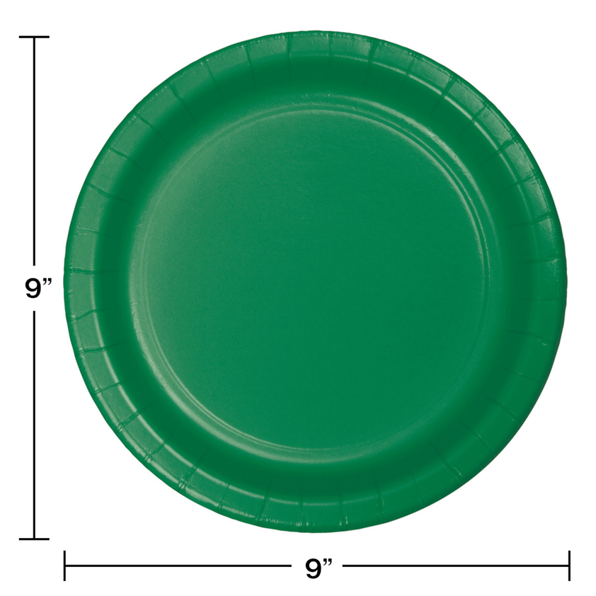 party supplies plate emerald green