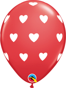 balloon latex red heart