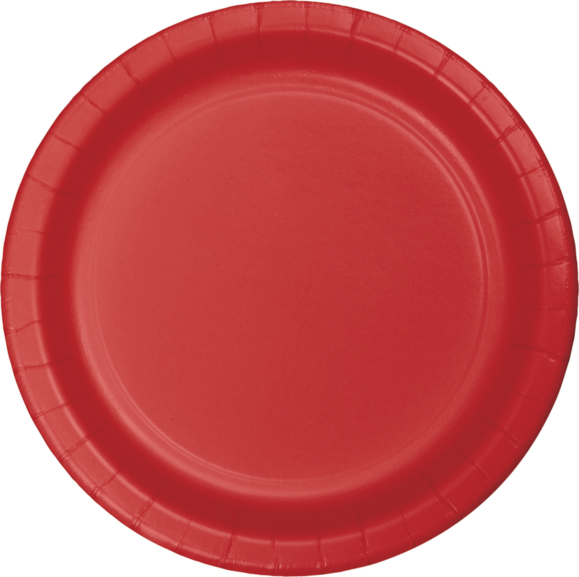 party supplies plate classic red