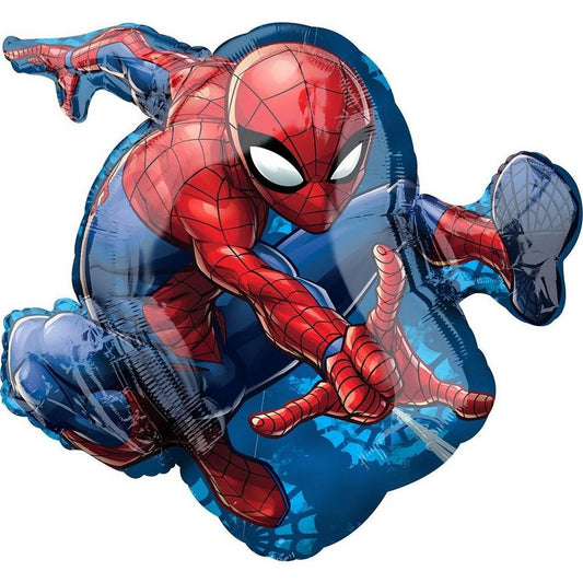 balloon foil Spiderman super hero red blue
