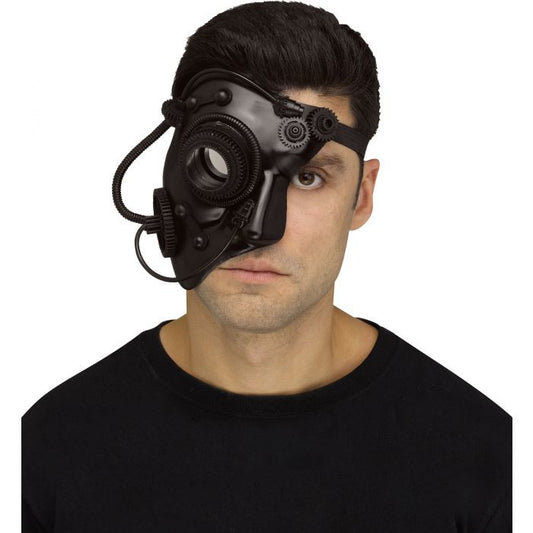 Cyborg Mask black half
