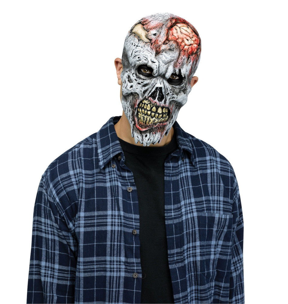 D-Cay Zombie Mask Adult Costume Accessory One Soft PVC ½ Mask