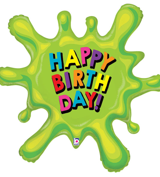 balloon foil birthday splat