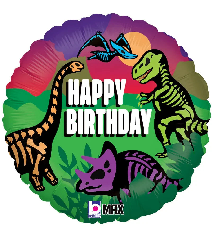 balloon foil birthday Jurassic dinosaur