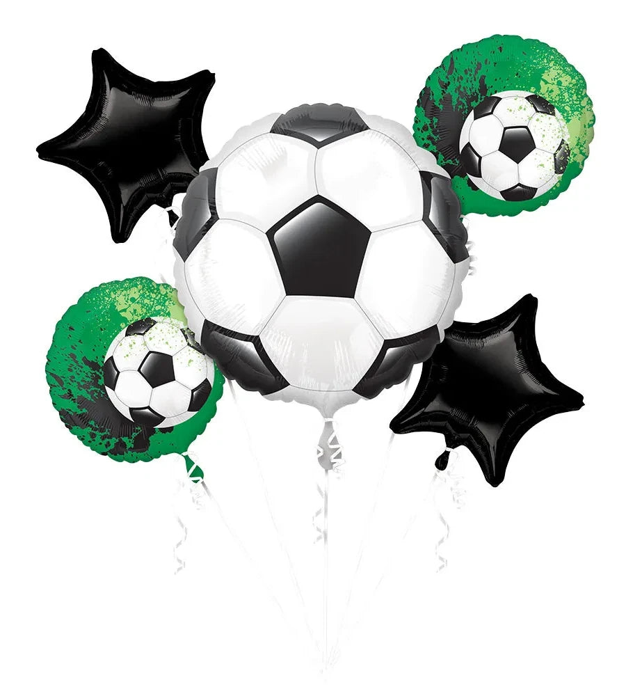 balloon foil bouquet soccer sport