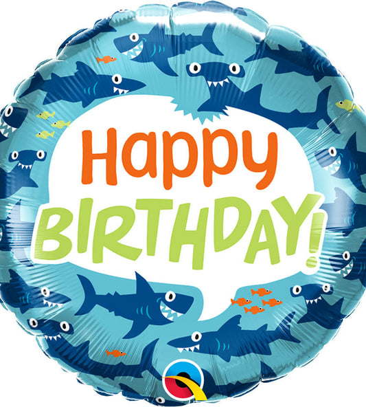 balloon foil birthday shark