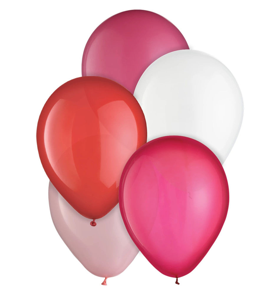 latex balloon Mix - Valentine's Day Colors