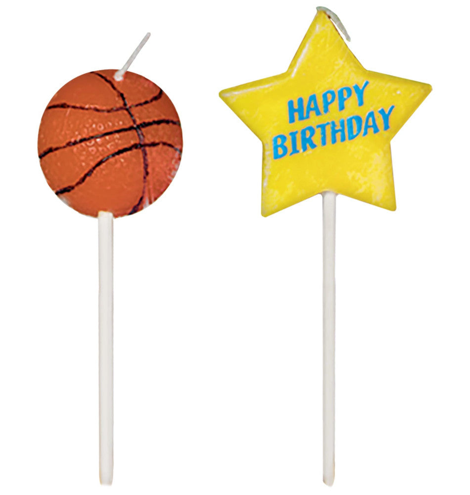 party supplies Basketball Birthday Pick Candles