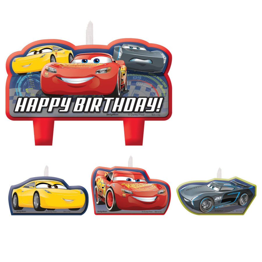 party supplies candle Disney Cars 3 Birthday