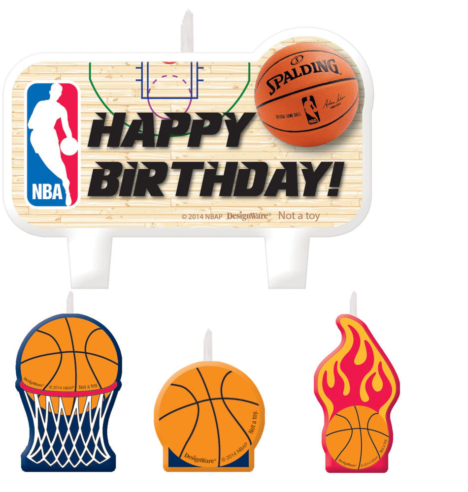 party supplies NBA Birthday Cake Candle Set