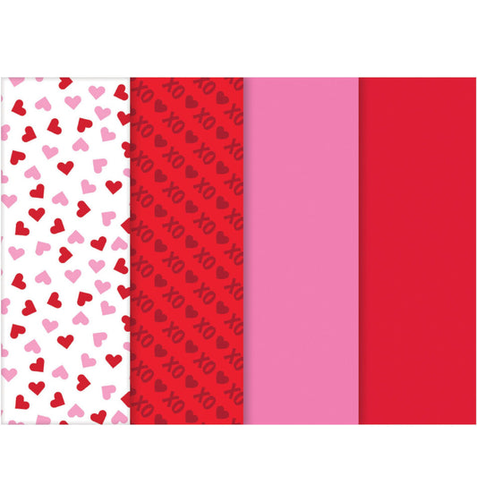 party supplies Valentine Day Printed Tissue Paper Multi-Pack