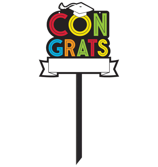 Graduation Personalized Yard Sign - Multicolor