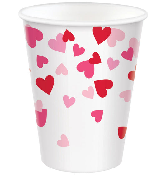 party supplies Valentine Day Cross My Heart Cups