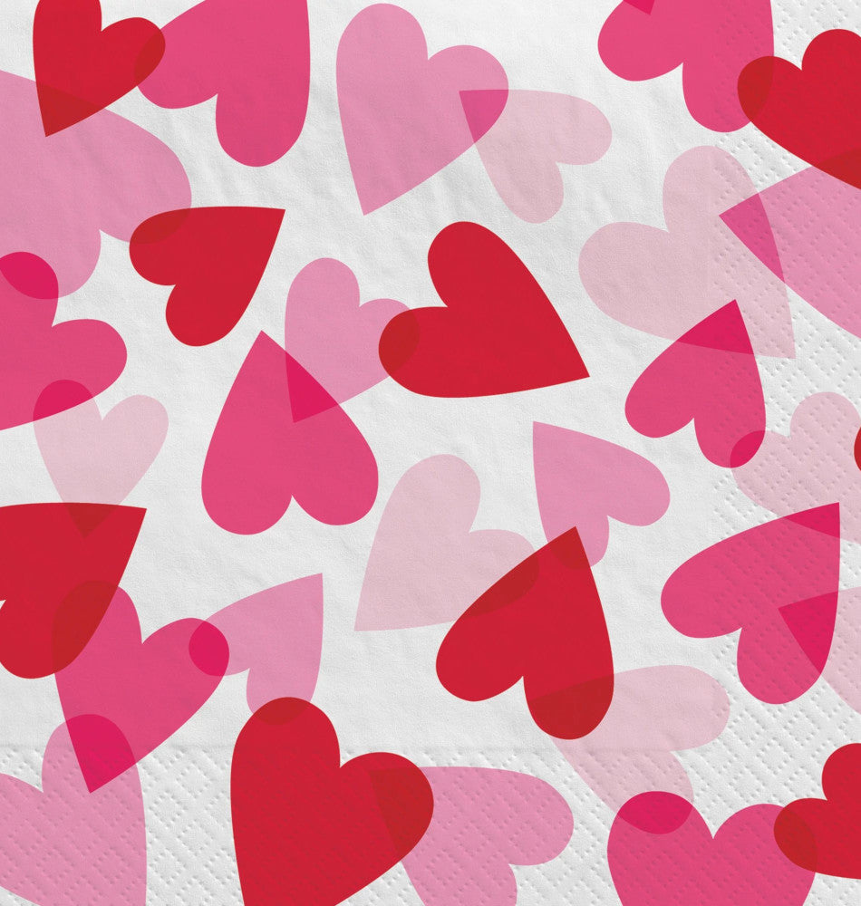 party supplies Valentine Day Heart Party Luncheon Napkins